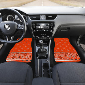 orange bandana lowrider auto mats