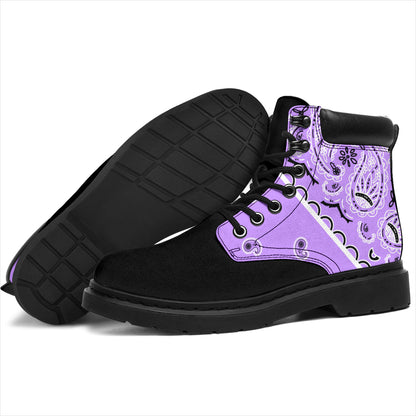 Lilac Bandana Blackout All Season Boots
