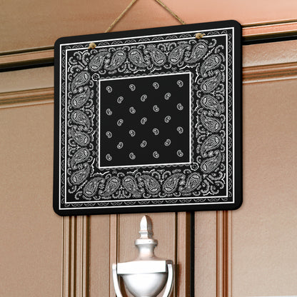 Black Bandana Door Signs