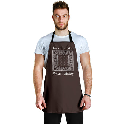 Coffee Brown Bandana Aprons