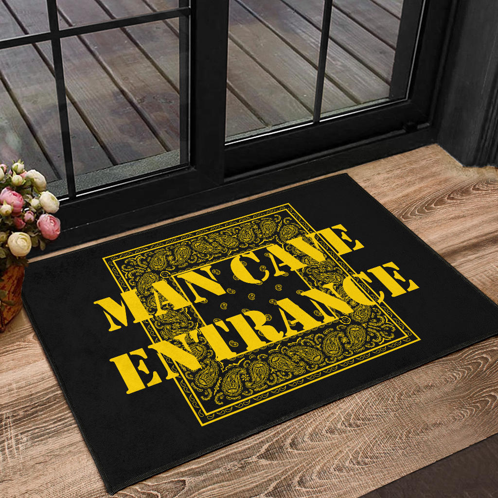 Black Gold Bandana Door Mats