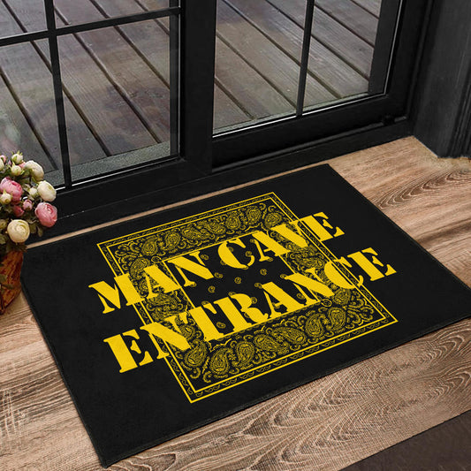 Black Gold Bandana Door Mats