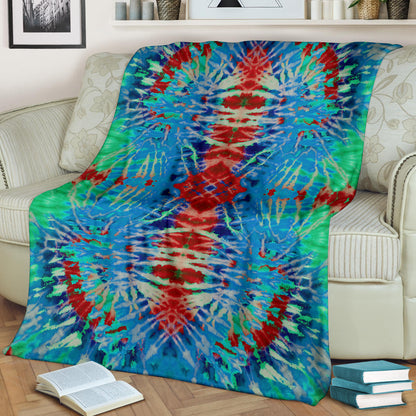 Southwestern Daze Tie Dye Fleece Throw