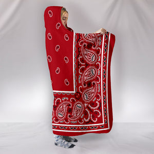 red bandana hooded blankets