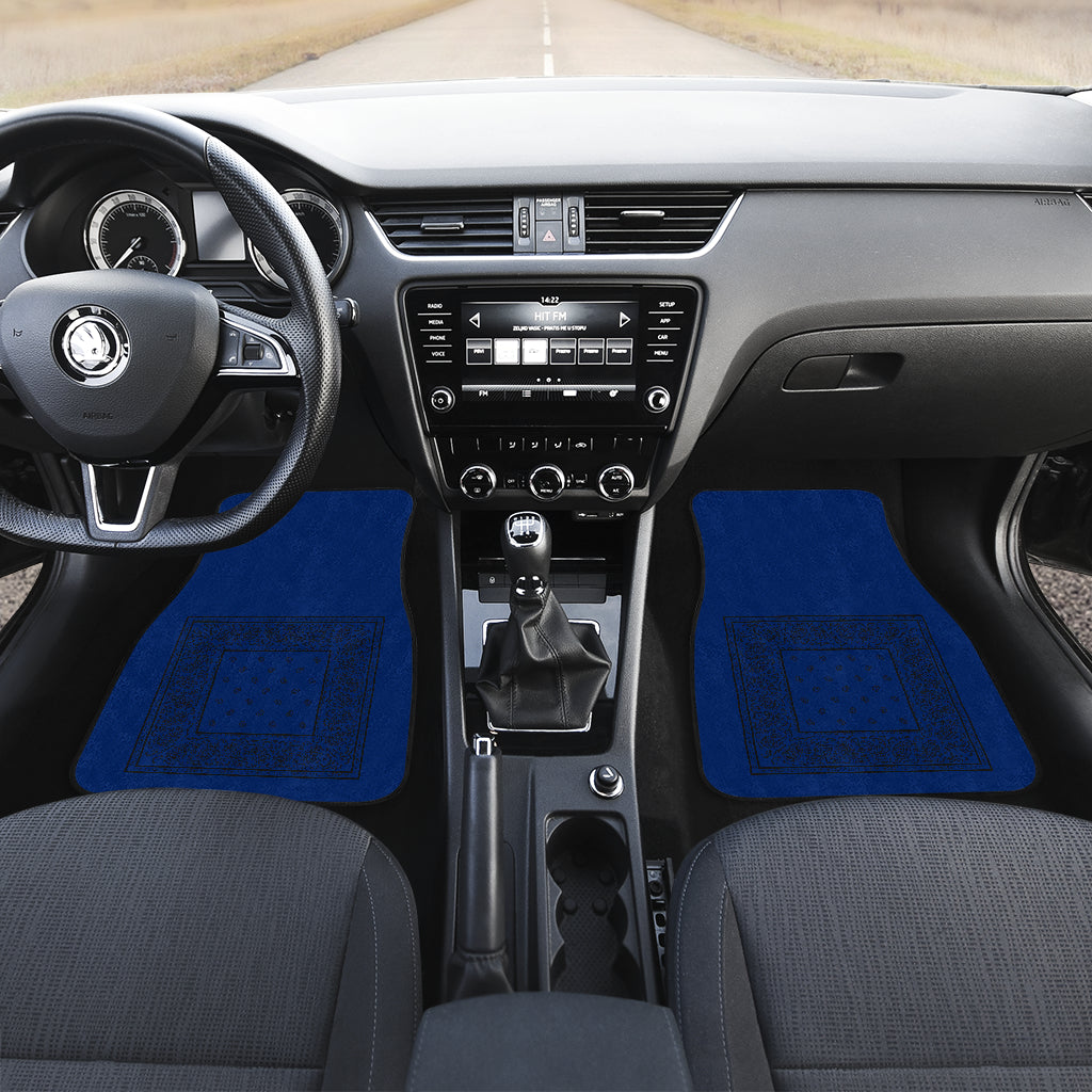 blue car floor mats