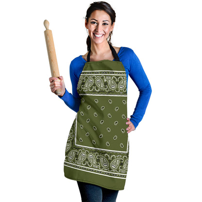 Army Green Big Bandana Apron
