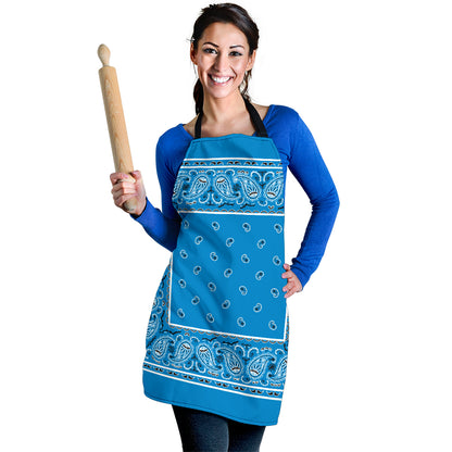 Sky Blue Big Bandana Apron