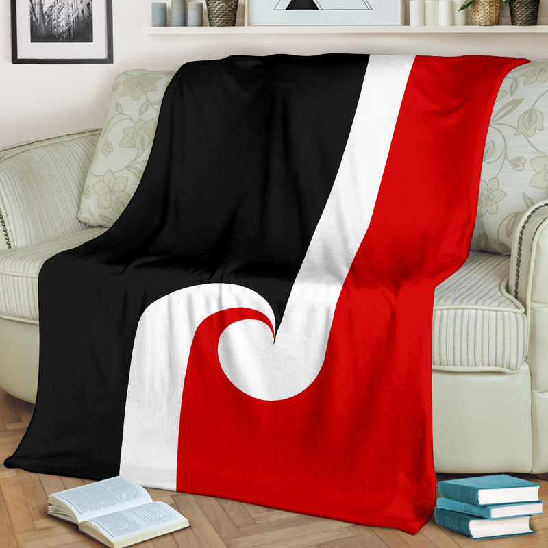 Maori Flag Fleece Throw Blankets