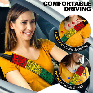 Rasta Bandana Seat Belt Covers - 4 Styles