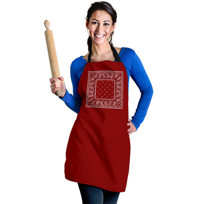 Maroon Red Bandana Aprons