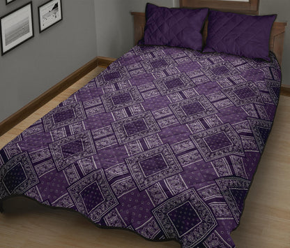 Quilt Set - Double Grape Bandana DB Quilt w/Shams