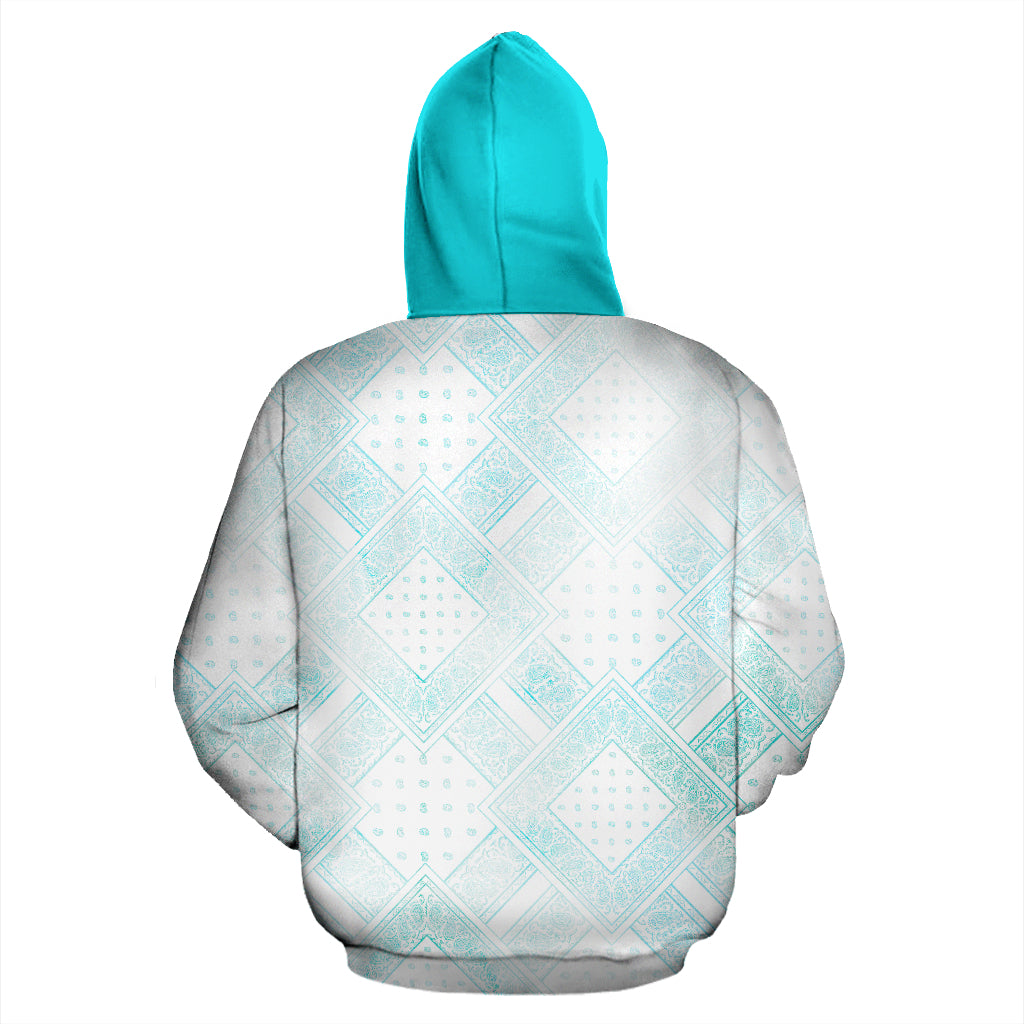 Faded Blues Bandanas DB Zip Hoodie