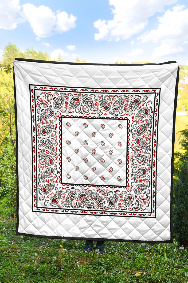 Quilt - Wicked White Bandana Quilt