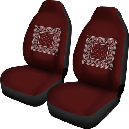 burgundy bucket seat cover