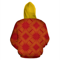 Red and Gold Bandanas DB Pullover Hoodie