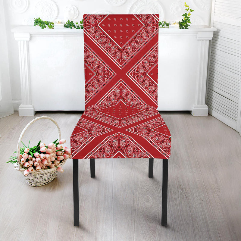 Red Bandana Dining Chair Cover
