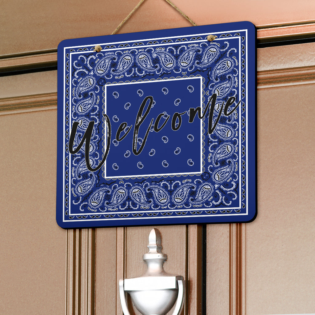 Royal Blue Bandana Signs