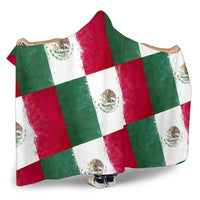 Ultimate Mexico Flag Tiled Hooded Blanket