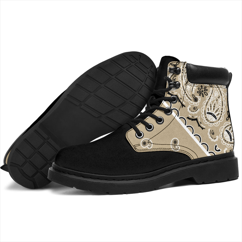 Khaki Bandana Blackout All Season Boots
