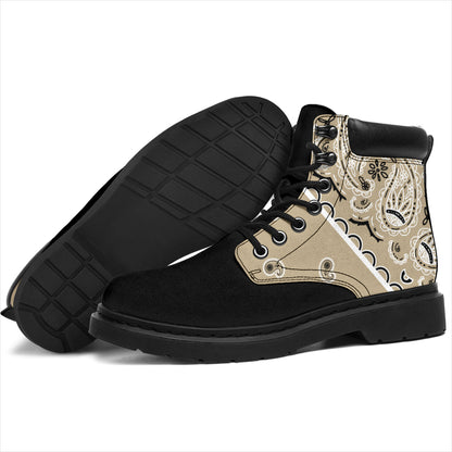 Khaki Bandana Blackout All Season Boots