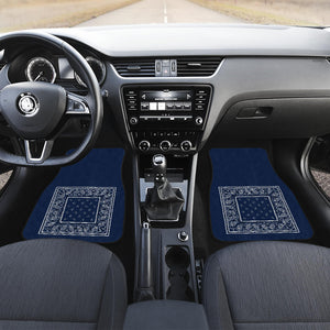 navy blue bandana muscle car floor mat