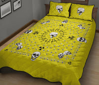 yellow bandana bedspread