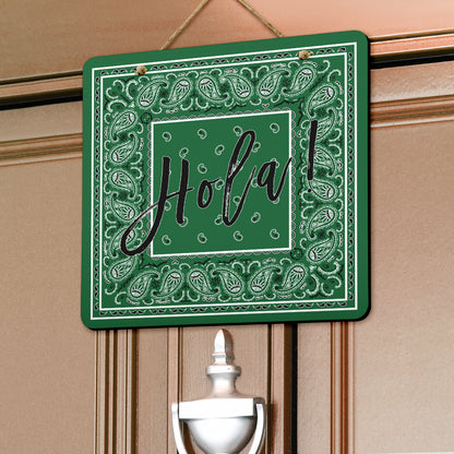 Classic Green Bandana Door Signs