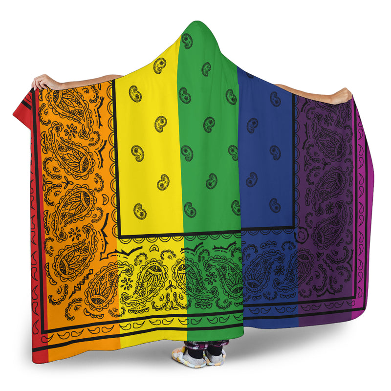 Ultimate Rainbow Bandana Hooded Blanket