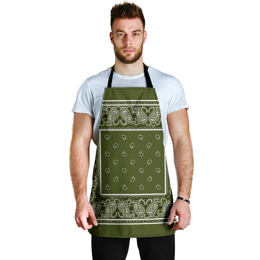 Army Green Big Bandana Apron