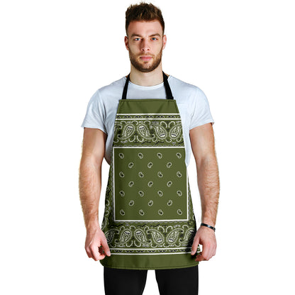 Army Green Big Bandana Apron