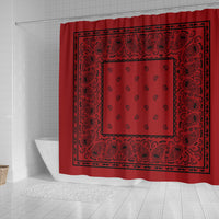 Red Bandana Shower Curtains
