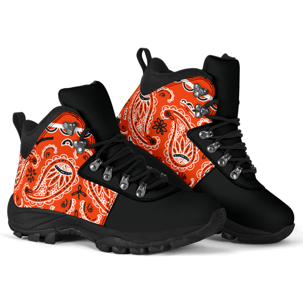 Perfect Orange Bandana Alpine Boots