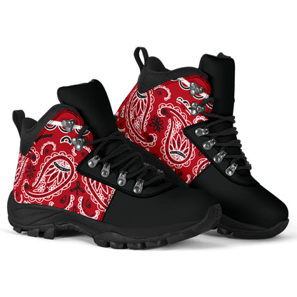 Classic Red Bandana Alpine Boots