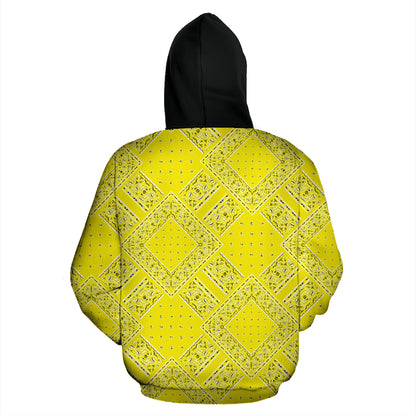Oh So Yellow Bandanas BT Zip Hoodie
