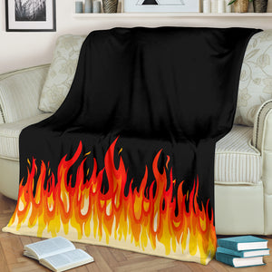 Flame Bandana Fleece Throw Blanket