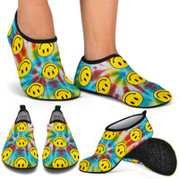 Ridiculously Happy Tie Dye Water Shoes - 2 Designs