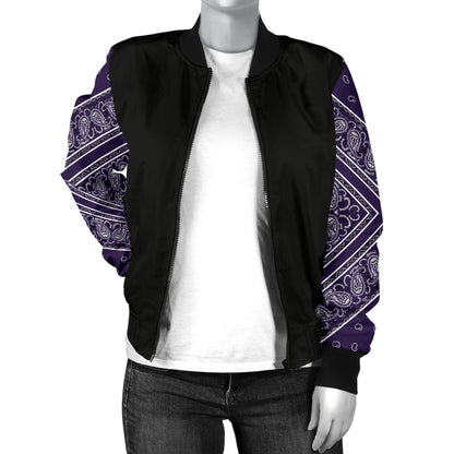 womenr's sleeved bomber jacket