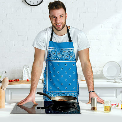 Sky Blue Bandana Apron