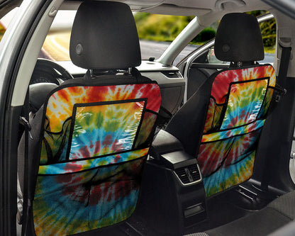 tie dye spiral care seat organizer