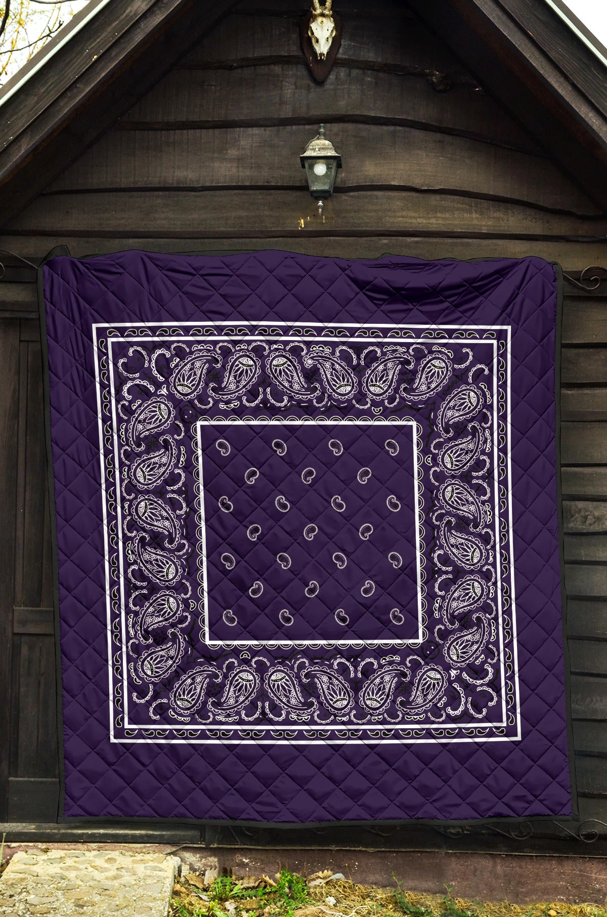 Quilt - Royal Purple Bandana Quilt