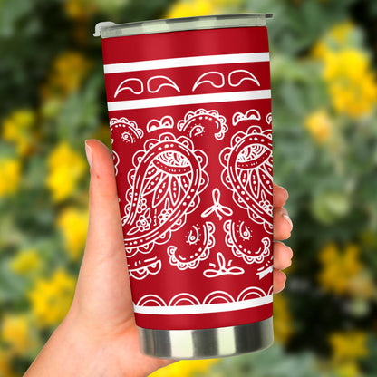 Red and White Bandana Tumblers