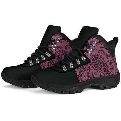 Mauve Bandana Alpine Boots