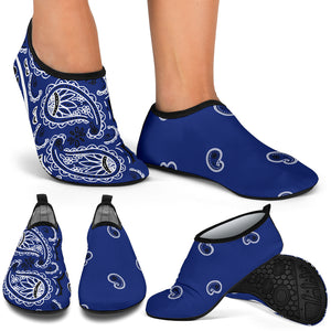 blue bandana water shoes
