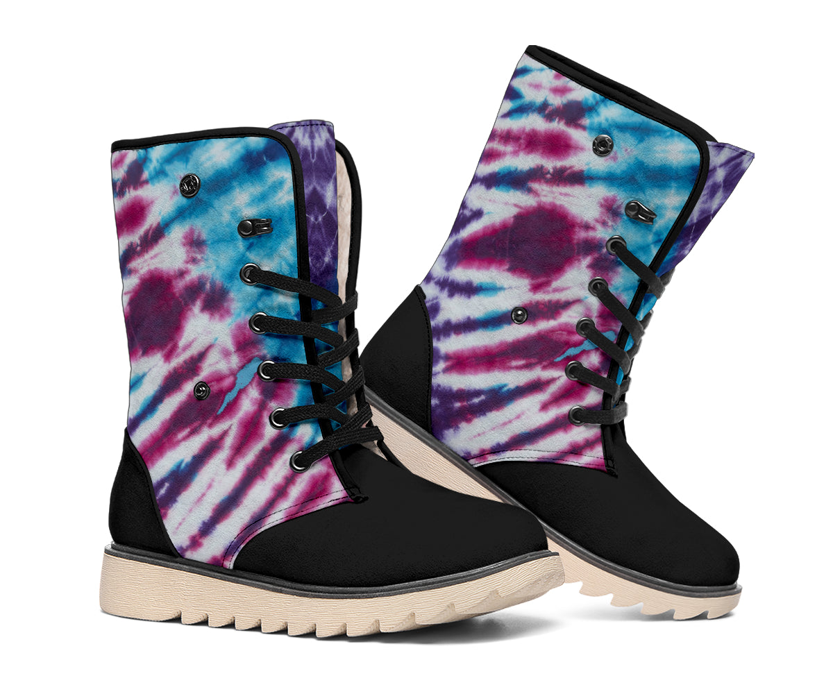 tie dye snow boots