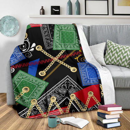 Ultra Plush Abstract Harmony Fleece Throw Blanket
