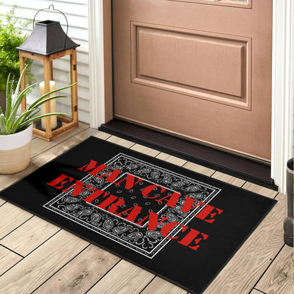 Black Bandana Door Mats