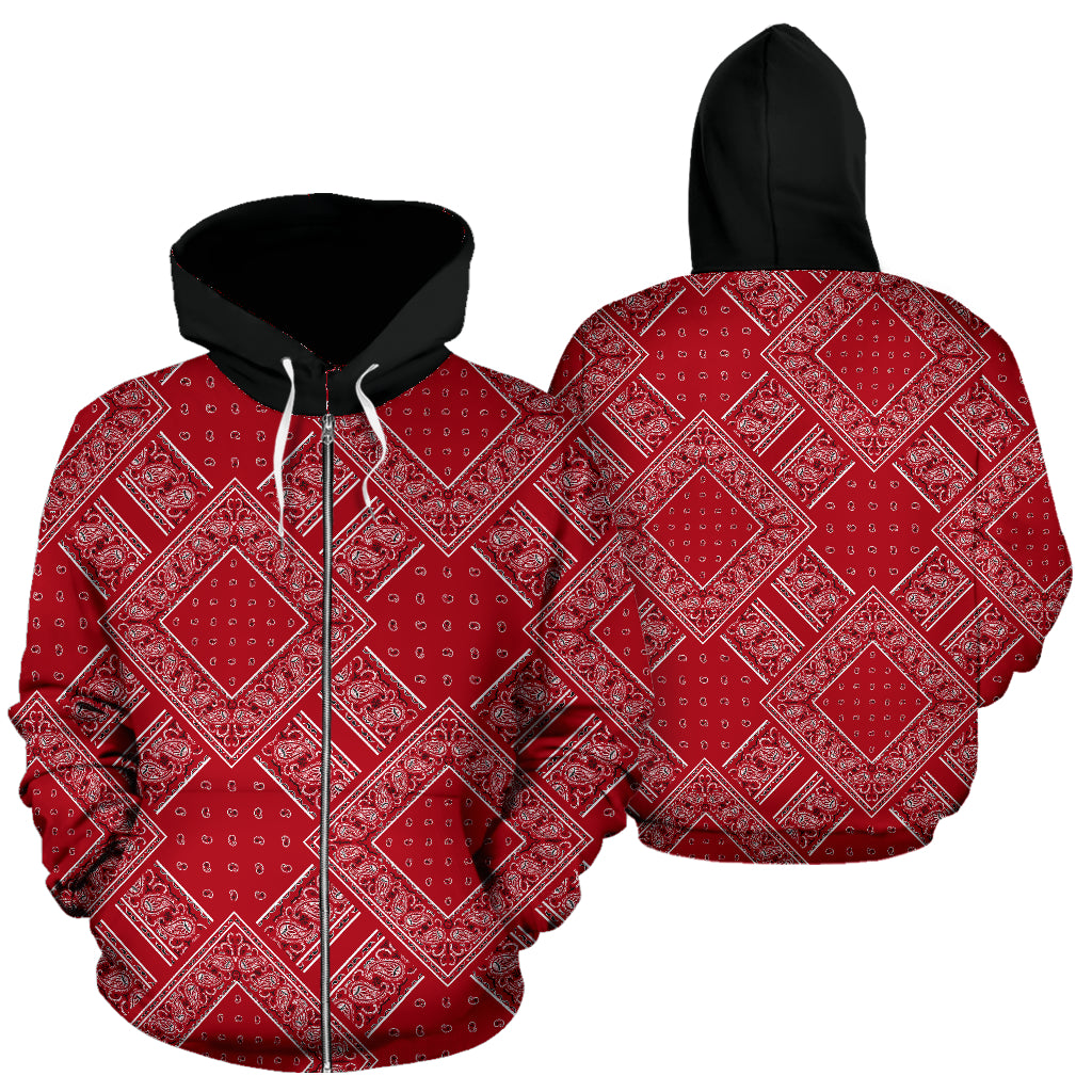 Red bandana hoodie