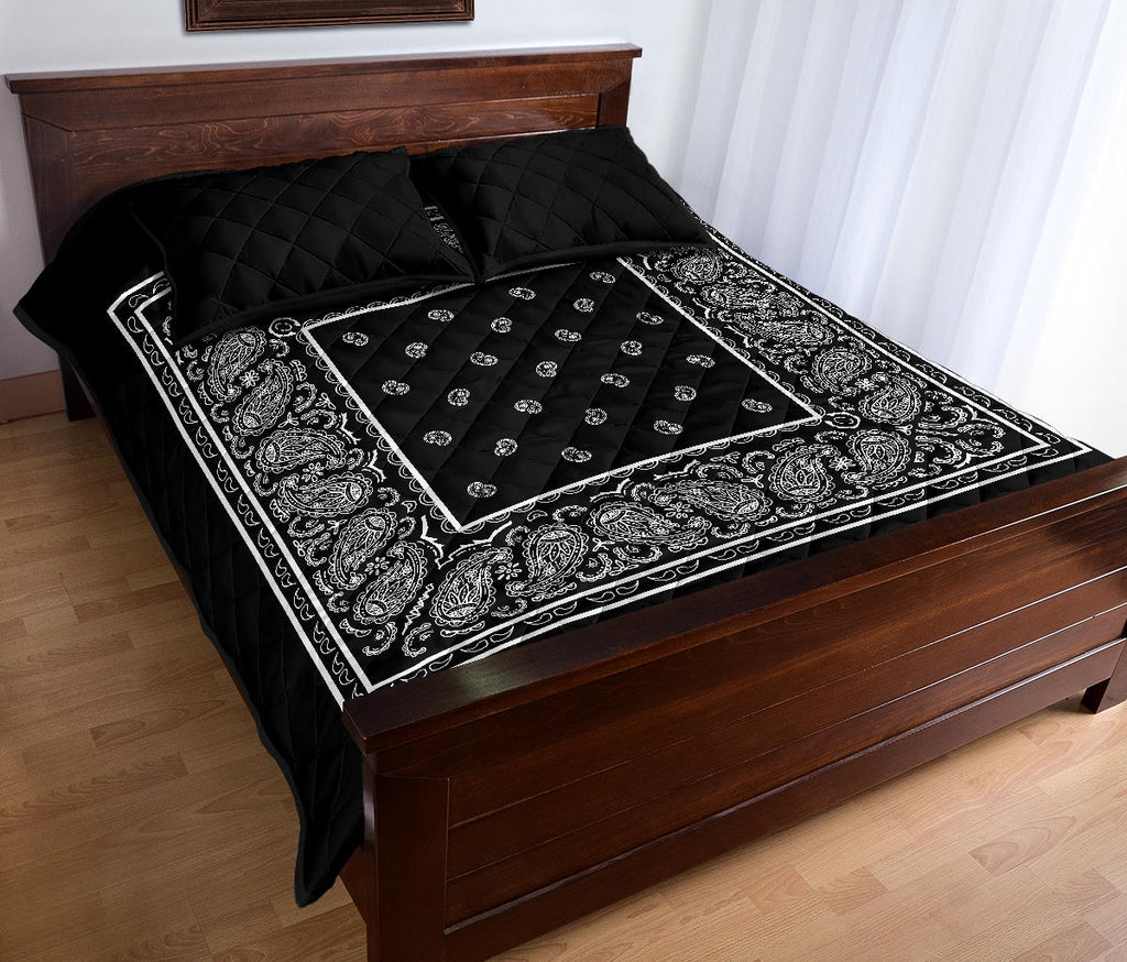 black bandana bedding sets