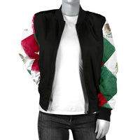 Women's Mexican Flag Bandana Bomber Jacket