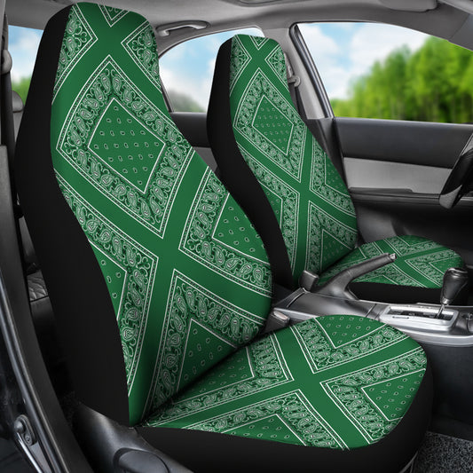 Green car seat cover